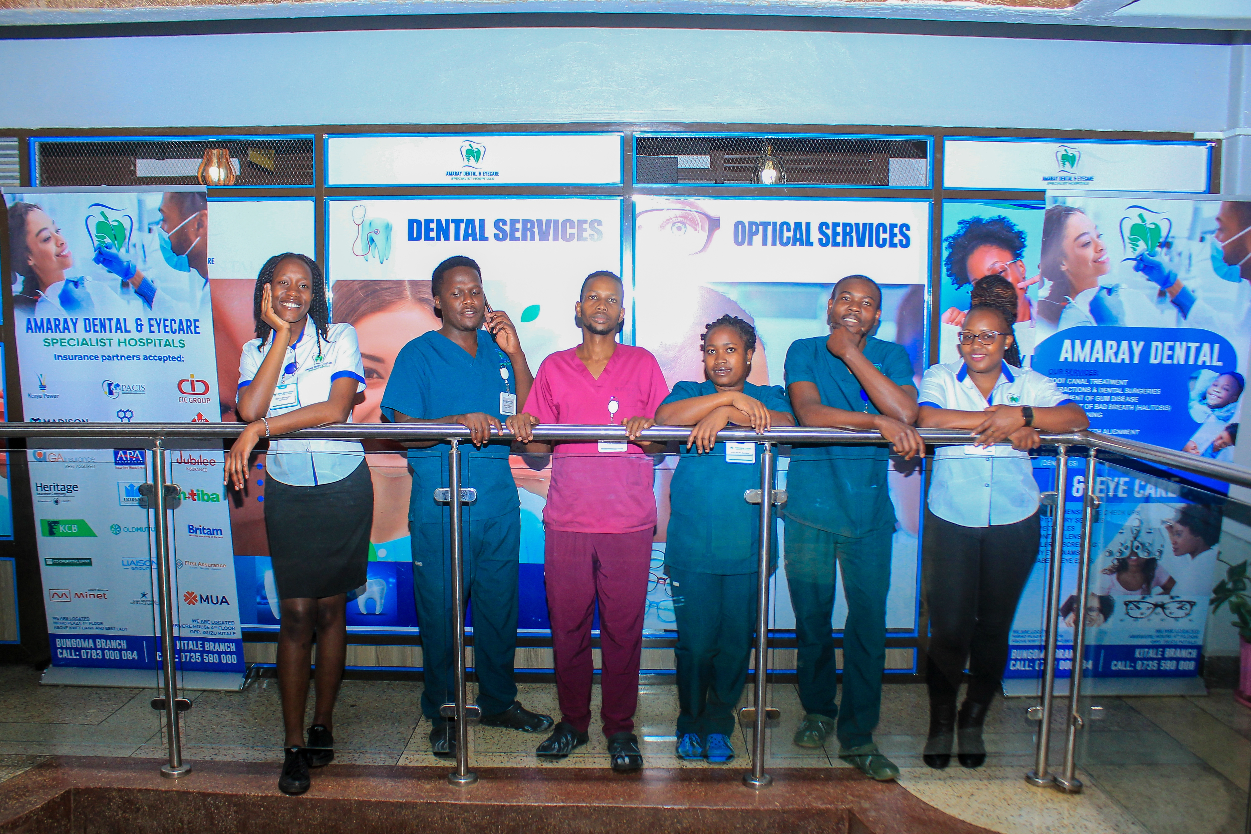Dental and eye care team